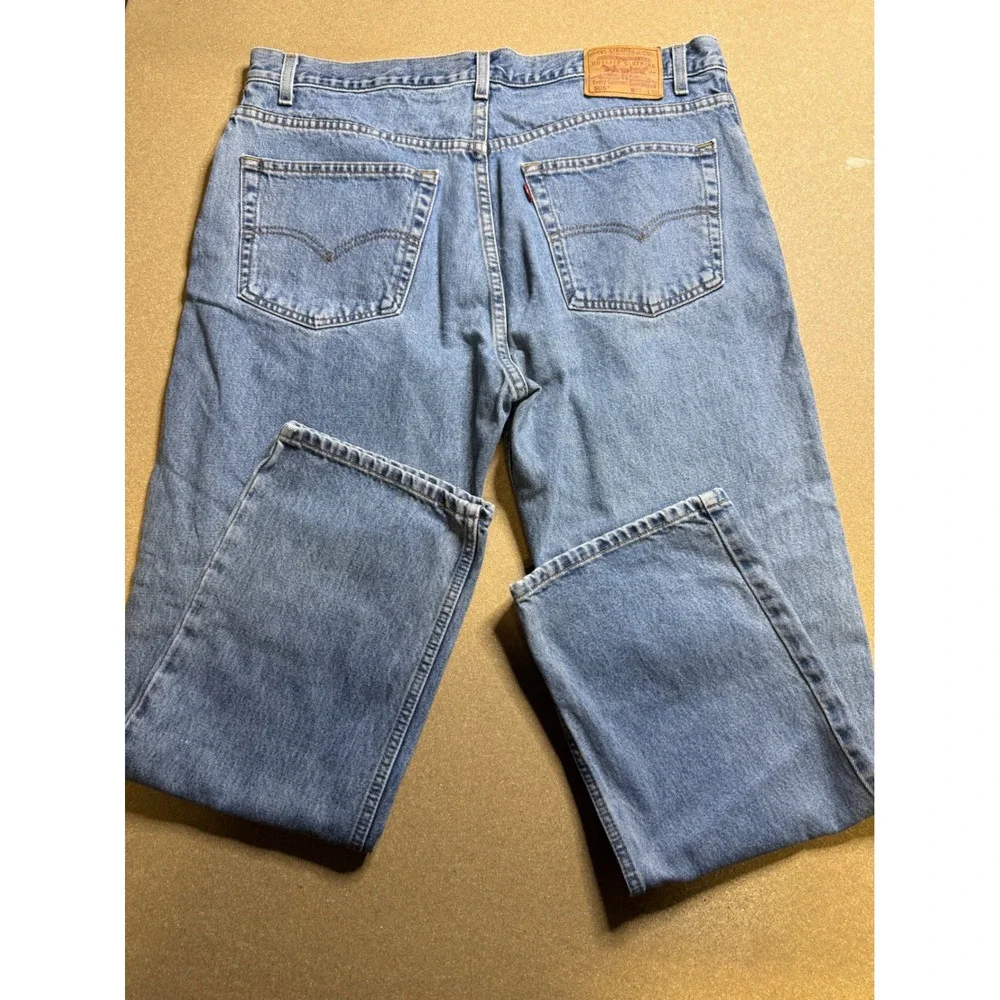 Levi's Y2k 505 Regular Fit Straight Leg Men's Jeans W40 L30 Blue fade wash Denim